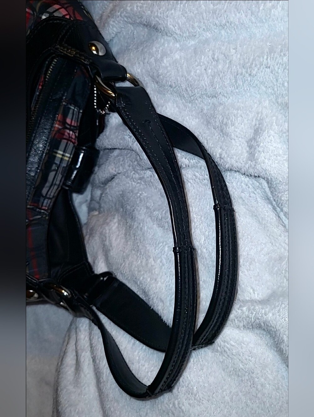 Coach Soho Black & Red Plaid Bag - Picture 13 of 16